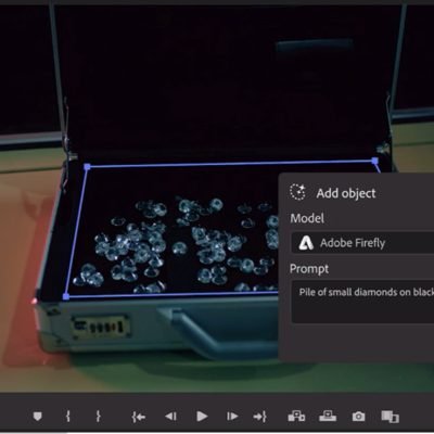 Dodanie obiektu w Adobe Premier Pro (źródło: adobe.com)
